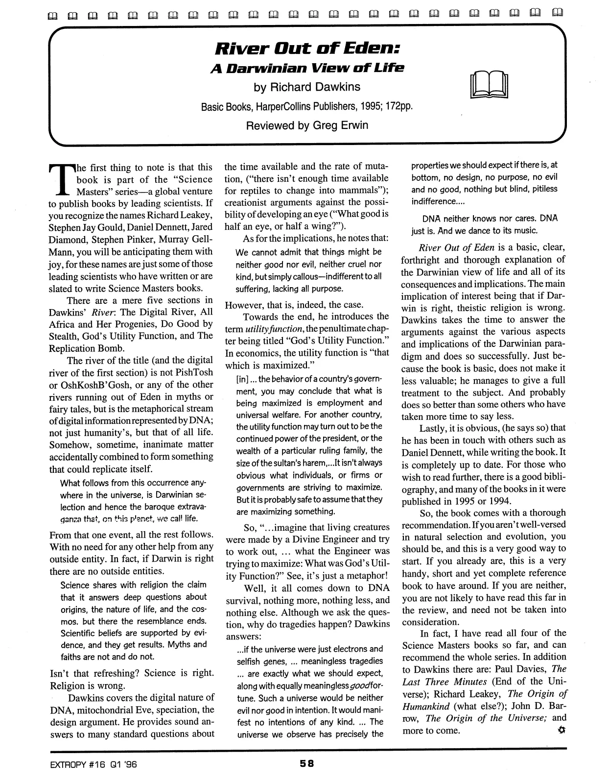 Extropy #16, page 56 (original scan)