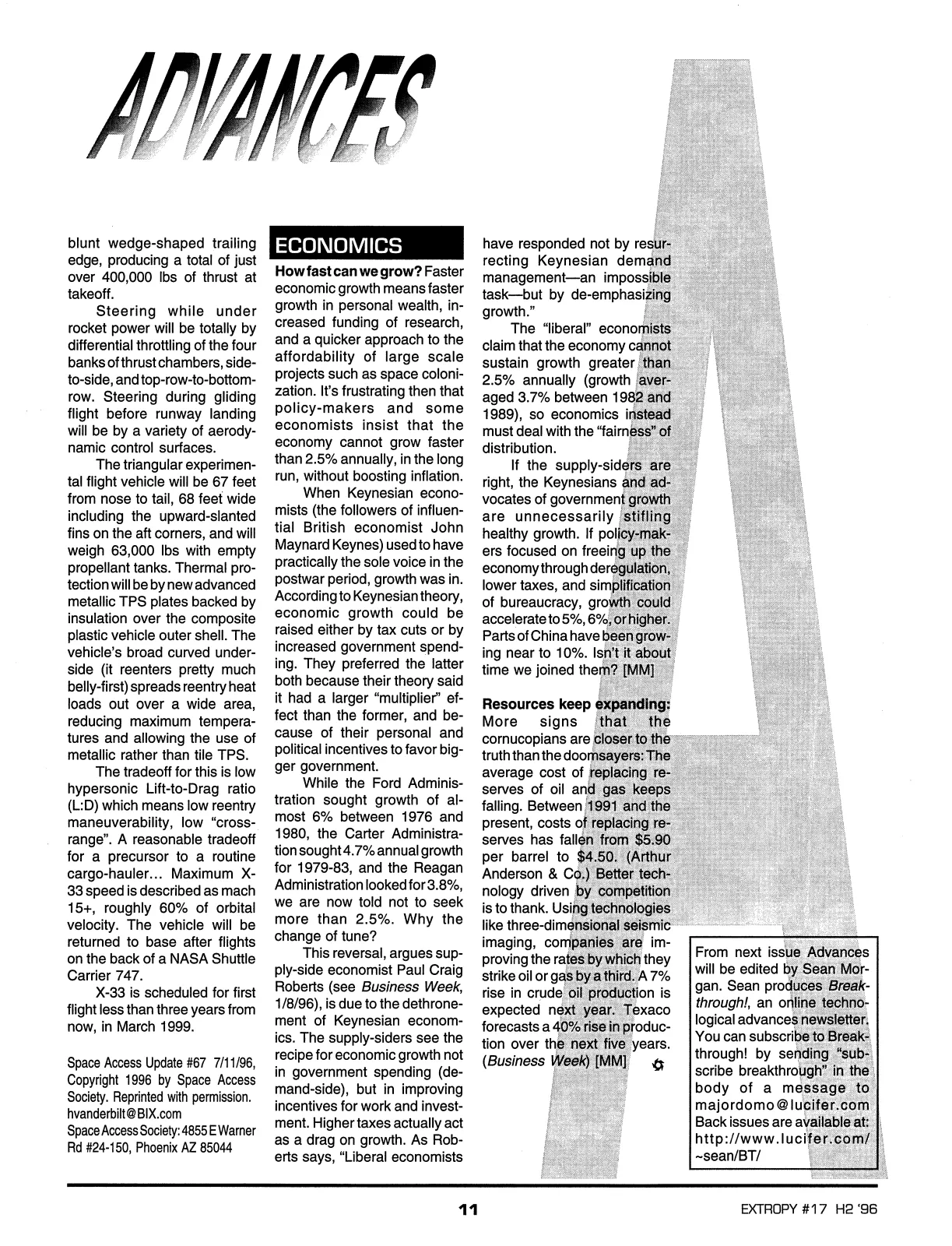 Extropy #17, page 9 (original scan)