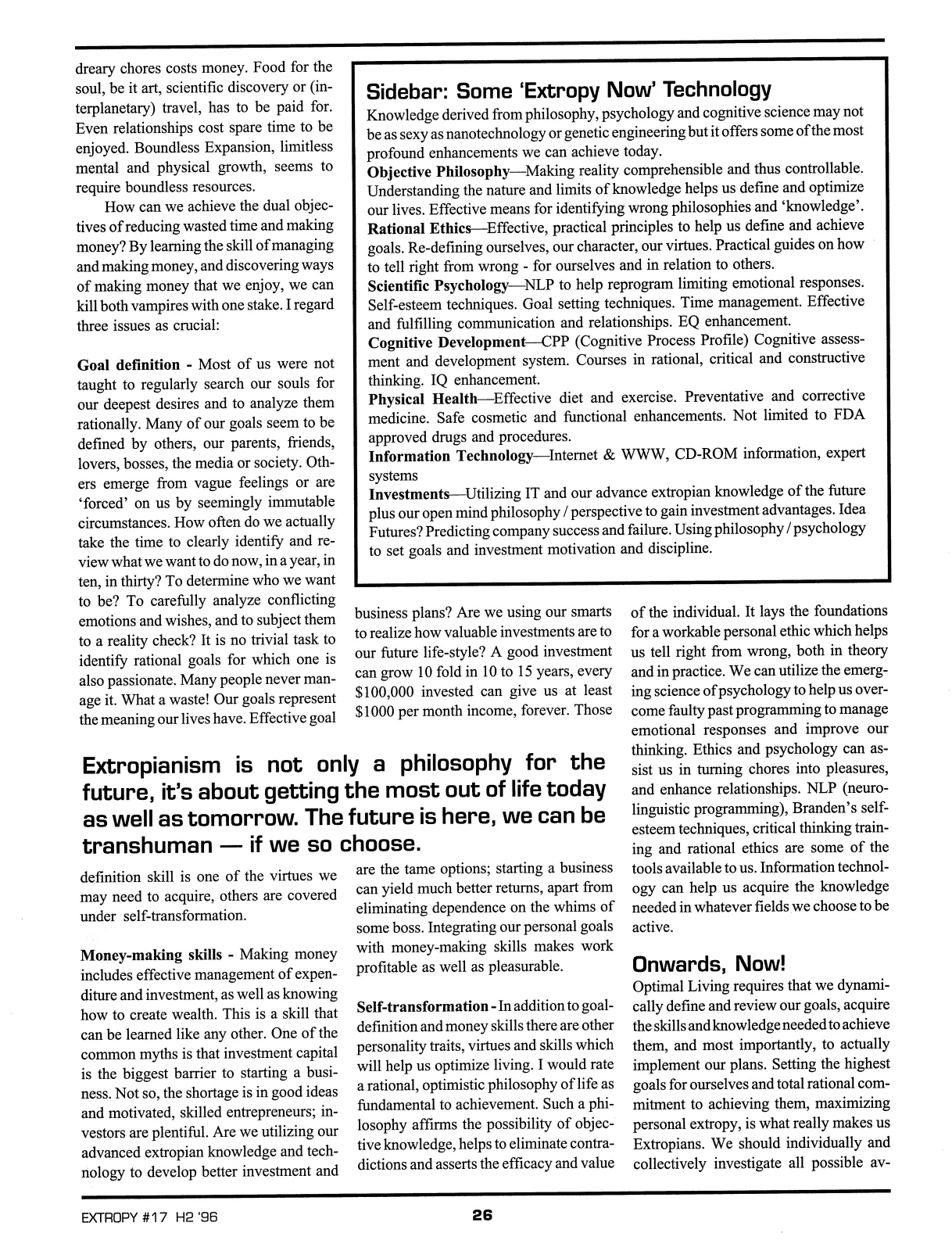 Extropy #17, page 24 (original scan)