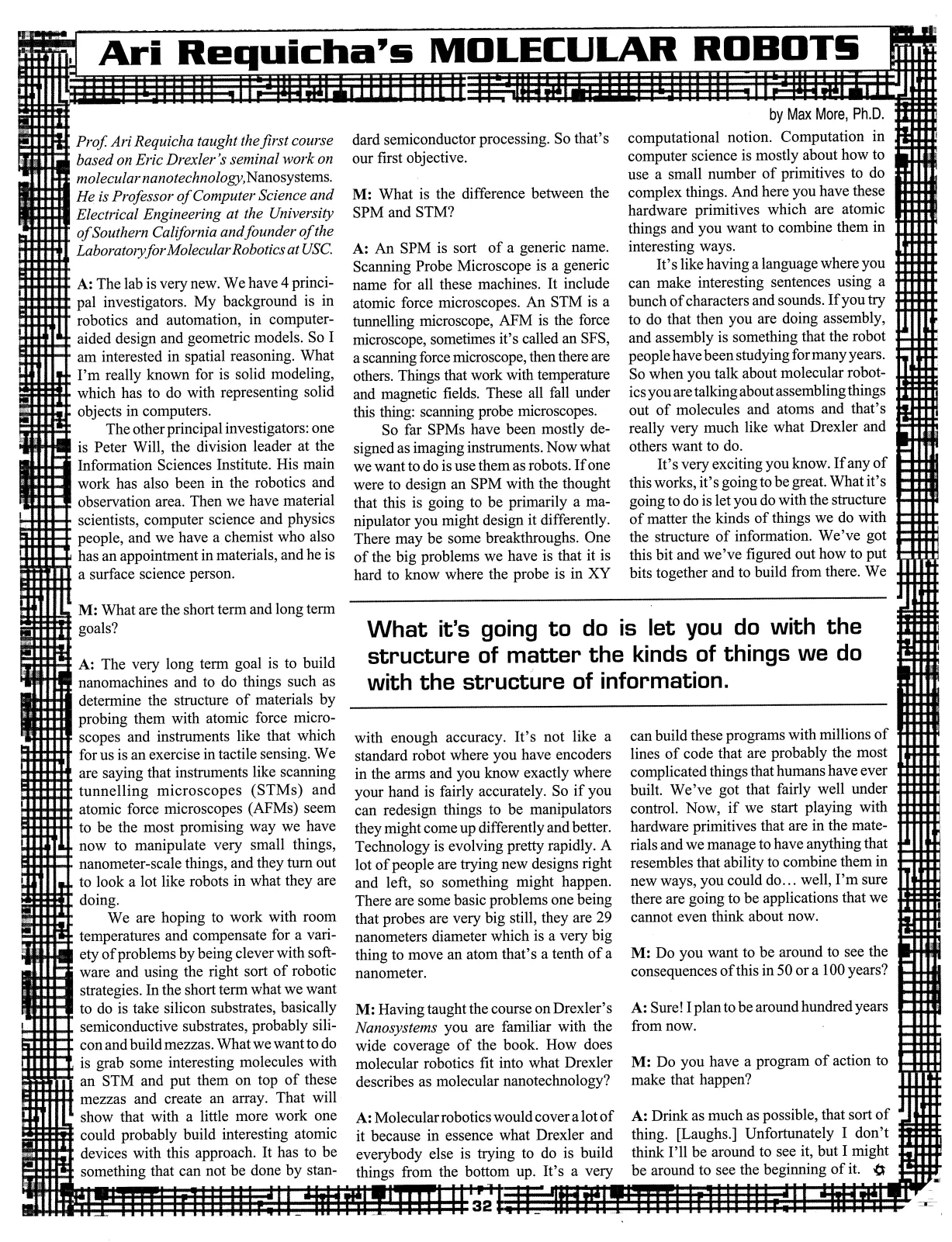 Extropy #17, page 30 (original scan)