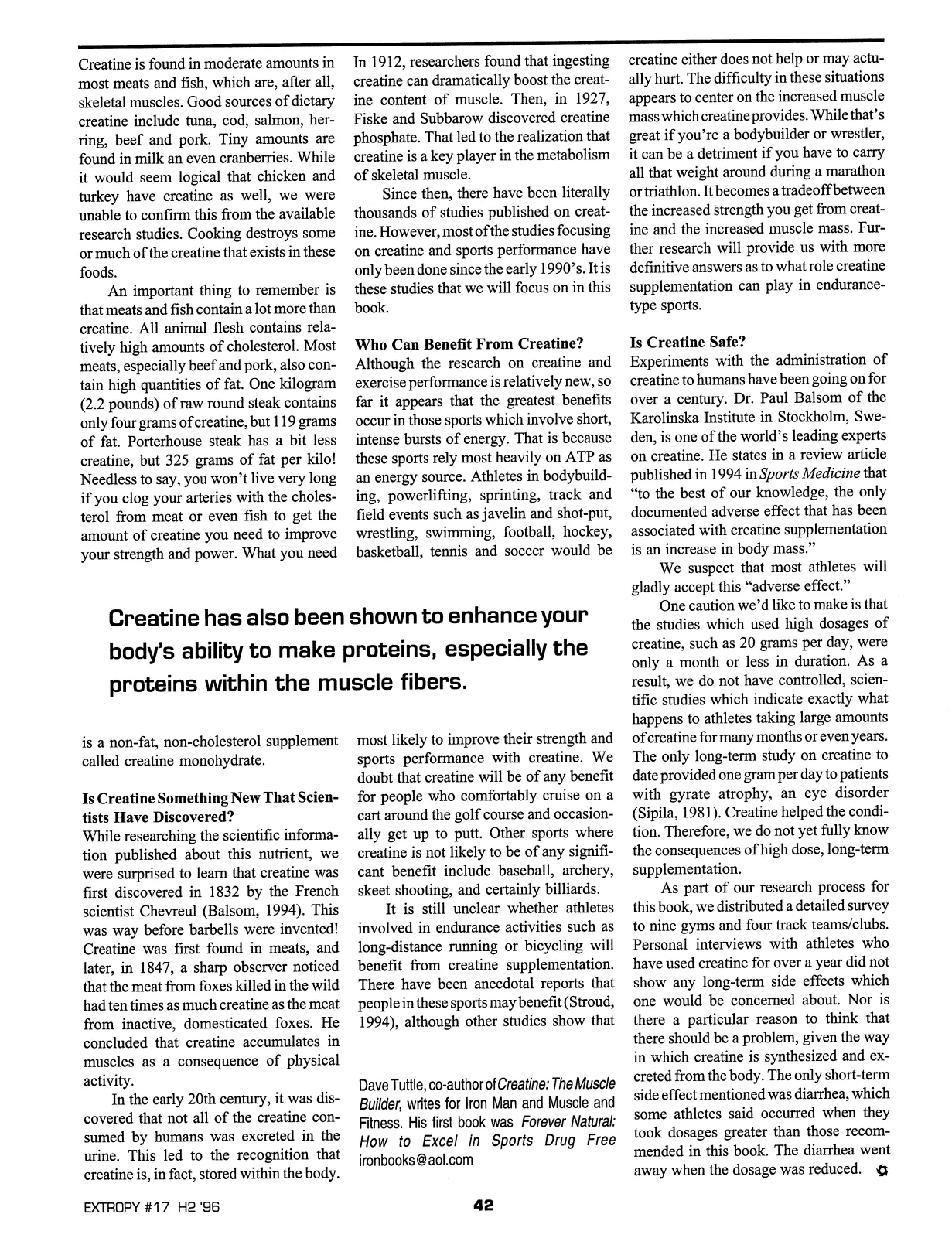 Extropy #17, page 40 (original scan)