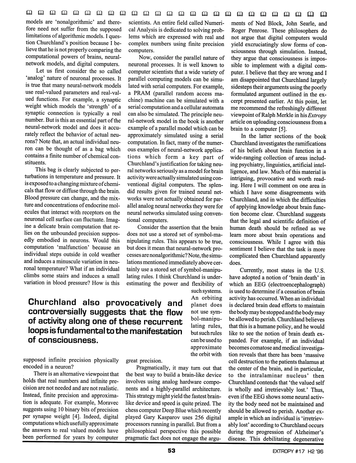 Extropy #17, page 51 (original scan)
