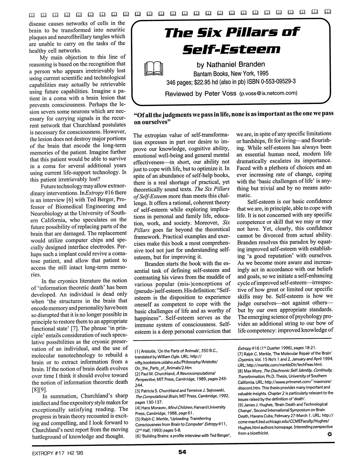 Extropy #17, page 52 (original scan)