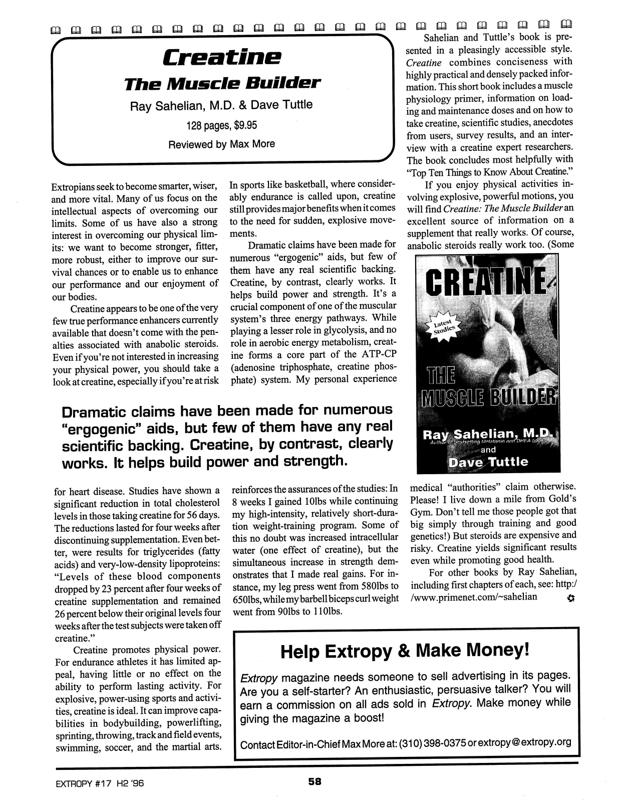 Extropy #17, page 56 (original scan)