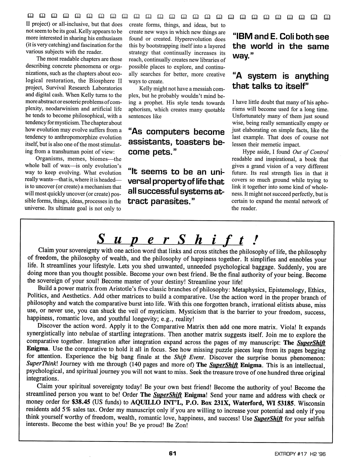 Extropy #17, page 59 (original scan)