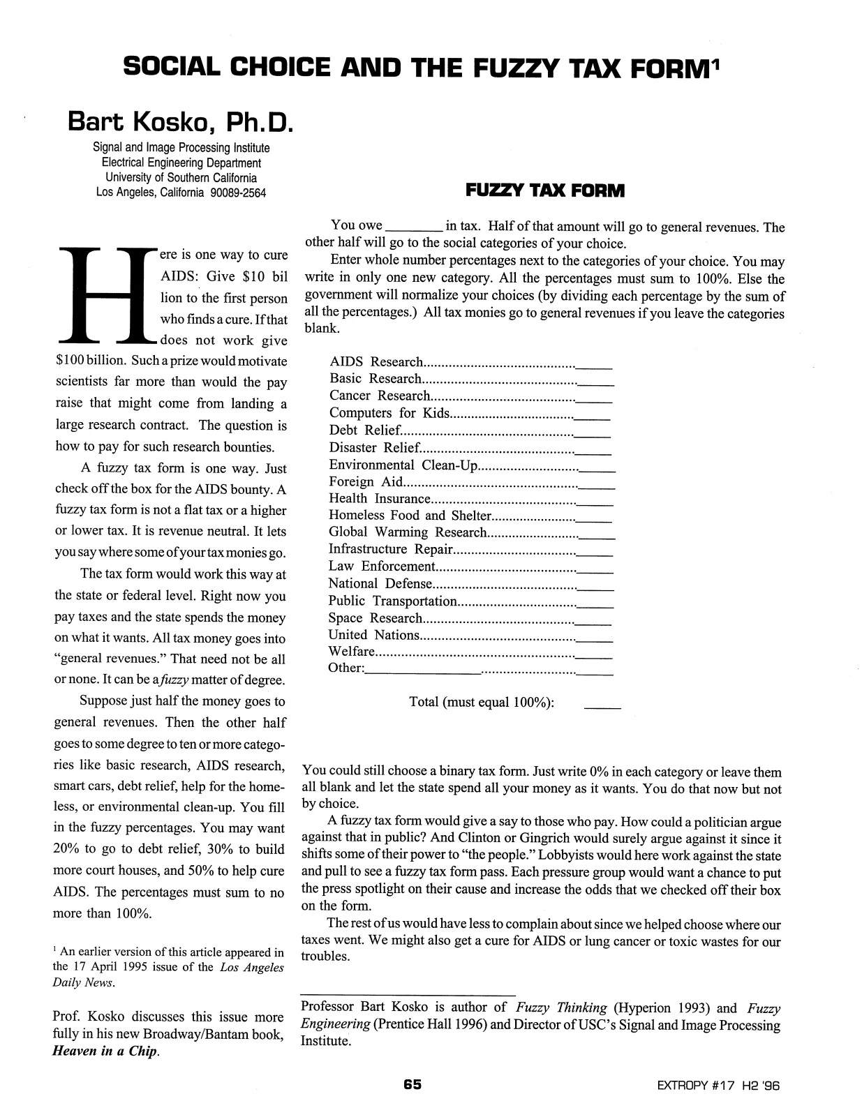 Extropy #17, page 63 (original scan)
