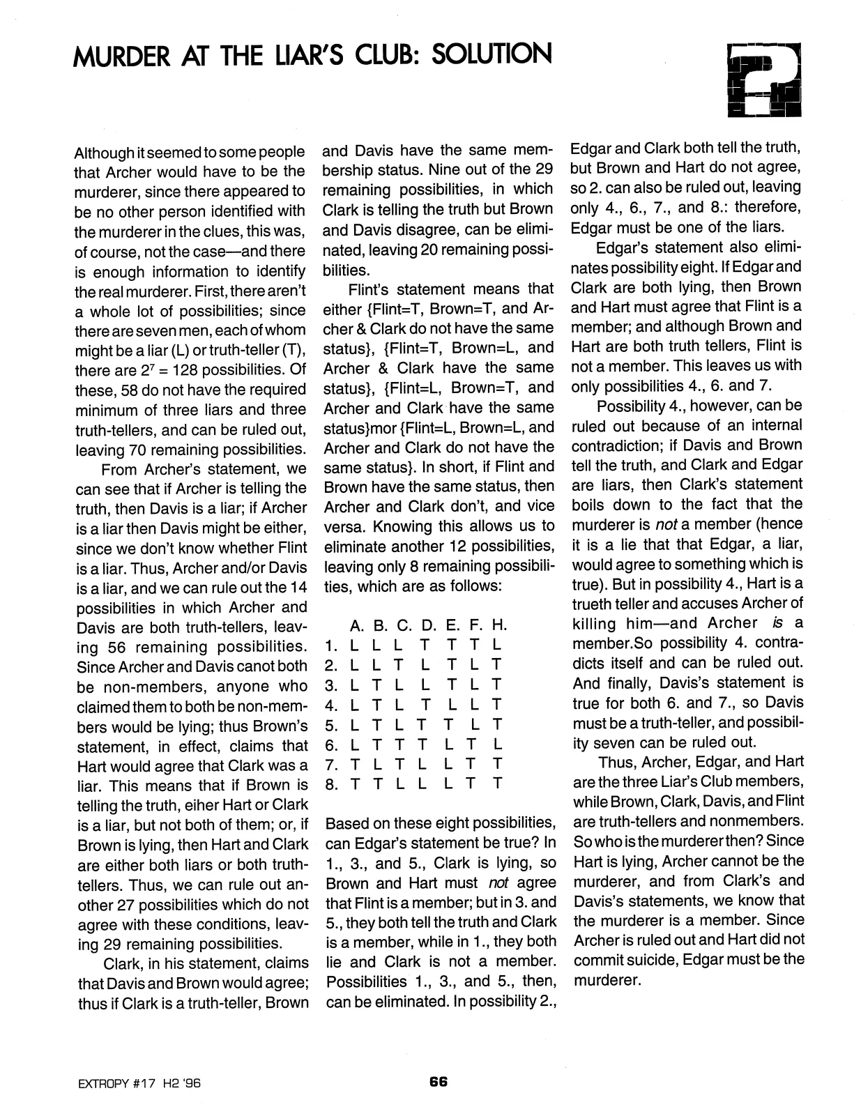 Extropy #17, page 64 (original scan)